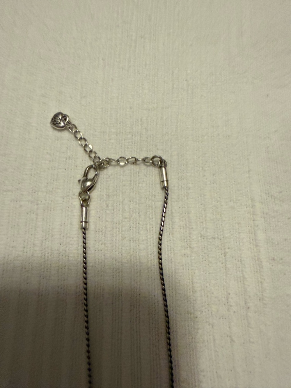 Brighton Silver Necklace with Blue and Purple Crystal Stones - Picture 5 of 6
